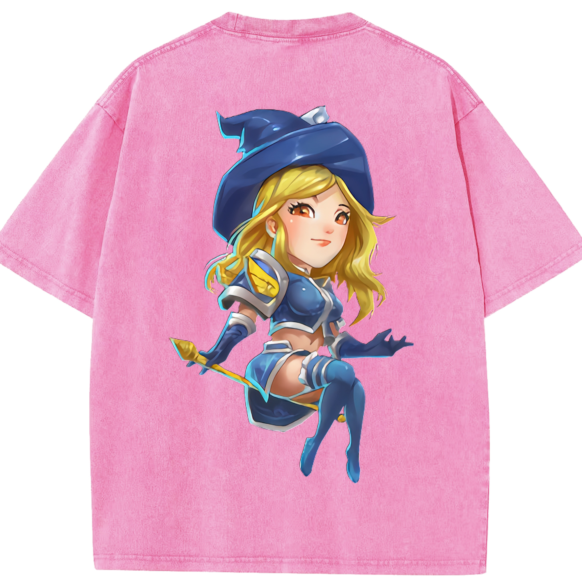 リーグ・オブ・レジェンド League of Legends LOL 綿100% ヴィンテージ風 半袖Tシャツ（背面プリント）